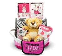 Nikki's Baby Girl Gift Basket (Pink)