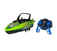 Nikko 10171 Speed Boat, Remote Controlled RC Boat, Water Action up to 2.5 km/h, Robust Motor Boat, Fast Response, 25 m Range, for Children from 6 Years and Adults, Race Boat Approx. 30 cm, Green