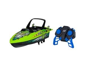 Nikko 10171 Speed Boat, Remote Controlled RC Boat, Water Action up to 2.5 km/h, Robust Motor Boat, Fast Response, 25 m Range, for Children from 6 Years and Adults, Race Boat Approx. 30 cm, Green