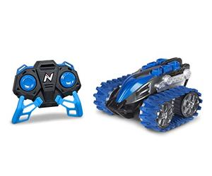 Nikko 10182 Nano Trax Remote Controlled RC Car, Mini Offroad Caterpillar Vehicle, Small Tank with 360° Rotations and Cool Stunts, Toy Car for Children from 6 Years and Adults, Approx. 15 cm, Blue