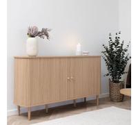 Nikko Pine Wood Fluted Curved 2 Door Medium Sideboard - 140cm