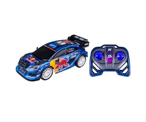 Nikko RC 10393 Night Mode M-Sport Ford Puma Hybrid #8 Tänak, Remote Control Car with LED Headlights, 25 cm, 2.4 GHz Remote Control, 40 m Range, for Children from 6 Years, Blue