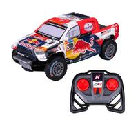 Nikko RC 10591 Night Mode Toyota Gazoo Dakar, Remote Controlled Red Bull Rally Car, Realistic Details, LED Headlight, 25 cm, 2.4 GHz Remote Control, 40 m Range, for Children from 6 Years, Blue