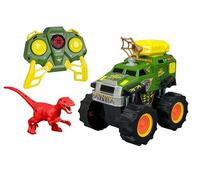 Nikko RC Dino Blaster Remote Control Car with Dinosaur and Net Launcher - 360 Degrees and Wheelies - 2.4GHz Dino Hunter Set with Dino Figure Included