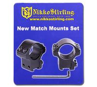 Nikko Stirling 2 Piece Scope Mounts 1" Medium 11mm 3/8" Dovetail NSMM138M