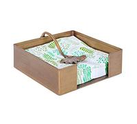 NIKKY HOME Farmhouse Napkin Holder, Rustic Tissue Dispenser, Flat Paper Hand Towel Caddy, Vintage Cooktail Napkin Tray Decor for Kitchen, Countertop, Dining Table, Restaurant, Outdoor - Bronze