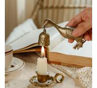 NIKKY HOME Gold Candle Snuffer, Vintage Duck Decor Candle Extinguisher, Decorative Metal Wick Flame Snuffer Accessory