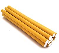 NIKO 10-Pack 10 mm SHORT Twist Flex Rods - Foam Flexible Rollers, Bendy Light Curlers for Curls and Waves, Styling Tool for Hairdresser Salon/Barber - random colour (10 mm)