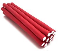 NIKO 10-Pack 12 mm SHORT Twist Flex Rods - Foam Flexible Rollers, Bendy Light Curlers for Curls and Waves, Styling Tool for Hairdresser Salon/Barber - random colour (12 mm)
