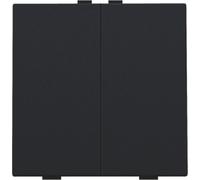 Niko Home Control Double Push Button Black Coated - 161-51002