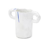 NIKO JUNE Studio paint-splatter vase - White One Size