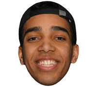 Niko Omilana (Smile) Celebrity Mask, Flat Card Face, Fancy Dress Mask