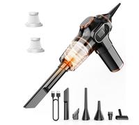 Nikocreos Portable Car Vacuum Cordless Mini Handheld Vacuums Cleaner High Power with LCD Display and Multi-Nozzles, Hand held Cleaners for Car, Home, Office, Sofa, Pet Hair,Keyboard