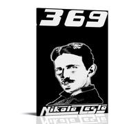 Nikola TeslaOil Painting Canvas Printing Waterproof And Stain Resistant Suitable for Any Decorative Style of Bedroom Living Room OfficeFrame-style08x12inch(20x30cm)