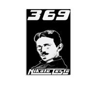 Nikola TeslaOil Painting Canvas Printing Waterproof And Stain Resistant Suitable for Any Decorative Style of Bedroom Living Room OfficeUnframe-style08x12inch(20x30cm)