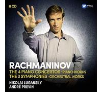 Nikolai Lugansky, André Previn, London Symphony Orchestra - Rachmaninov: The Piano Concertos, The Symphonies, Rhapsody on a theme by Paganini, Variations, Préludes, Moments musicaux