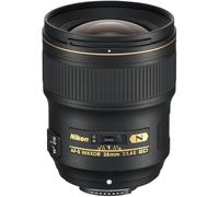 Nikon AF-S Nikkor 28 mm f/1.4E ED Lens - Black | Includes hood, front cap, back cap and soft case for travel, storage and protection