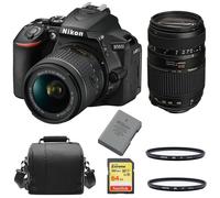 Nikon D5600 Af-P 18-55Mm+Tamron Af70-300Mm+64Gcard+Bag+En-El14 Filter
