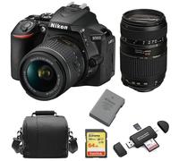 Nikon D5600 Af-P 18-55Mm+Tamron Af70-300Mm+64Gcard+Bag+En-El14 Reader