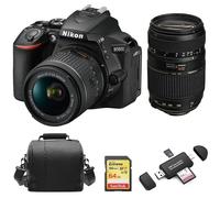 NIKON D5600 KIT AF-P 18-55MM+TAMRON AF70-300mm+64Gcard+Bag+Card Reader
