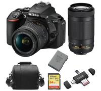 Nikon D5600 Twin Kit 18-55Mm Vr 70-300Mmvr+64Gcard+Bag+En-El14A+Reader