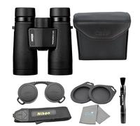 Nikon Monarch M7 10x42 (16766) Black Binoculars Bundle with Lens Pen and Cleaning Cloth, Compact Binoculars for Adults for Hunting, Bird Watching, and Hiking Essentials, Zoom Lightweight Travel