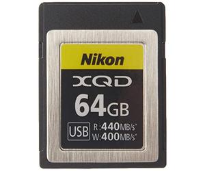 Nikon XQD 64GB Professional Memory Card (up to 440MB/s Read and Up to 400MB/s Write), Compatible Hybrid Z 6II, Z 6, Z 7II, Z7, Reflex D6, D5, D850, D500