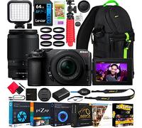 Nikon Z30 Mirrorless Camera with 2 Lens Kit NIKKOR Z DX 16-50mm F3.5-6.3 VR and 50-250mm F4.5-6.3 VR Bundle 1743 w/Deco Gear Photography Backpack + LED + Filter Kit + Tripod + Software & Accessories