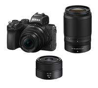 Nikon Z50 Mirrorless Digital Camera with Z DX 16-50mm, Z DX 50-250mm and Z 40mm Lenses - 2 Year Warranty - Next Day Delivery