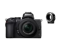 Nikon Z50 + Z DX 16-50mm + FTZ Mirrorless Camera Kit (209-point Hybrid AF, High speed image processing, 4K UHD movies, High Resolution LCD Monitor) VOA050K004