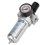 Nikou 1/2" BSP Air Filter Regulator, Compressor Moisture Trap Air Compressor Water Filter Regulator with Mount Connection, Filter Pressure Regulator for Compressor and Air Tools