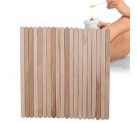 Nikou 100Pcs Wax Spatulas Small Wooden Waxing Applicator Sticks, Wooden Depilatory Wax Applicator Stick Spatula Hair Removal Tools