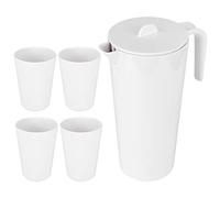 Nikou 1700ml Large Capacity Water Kettle, Includes 4PCS Cup Set, Multi-Use for Home, Restaurant, Kitchen, Water Jug, Drinks Pitcher, Tea Kettle, Beverage Kettle