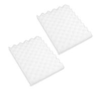 Nikou 2Pcs Fondant Shaping Pad, DIY Waved Fondant er Drying Modeling Sponge Mat Tools, White Fondant er Mat for Cake Decorating