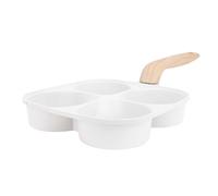 Nikou 4 Cup Egg Frying Pan, Anti-Stick Fried Egg Skillet, Aluminum Alloy Pancake Pan for Breakfast Making, Divided Egg Cooker Pan, Ideal for Cooking 4 Eggs