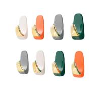 Nikou 8 Pack Self Adhesive Hooks, Stainless Steel Sticky Hook Heavy Duty, Assorted Color, Hooks for Hanging for Towel, Coat, Key, Stick on Bathroom, Kitchen, Door and Wall