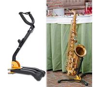 Nikou Alto Saxophone Stand, Metal Foldable Adjustable Alto Tenor Sax Saxophone Tripod Stand, Wind Instrument Accessories