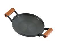 Nikou Aluminum Alloy Braiser, 22cm / 8.7in Multifunction Induction Cooking Fry Pan with Dual Handles, Cookware for Commercial and Home Kitchen, Korean Braiser Pan
