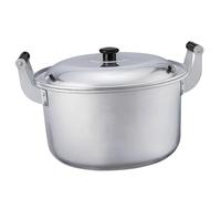 Nikou Aluminum Stock Pot with Lid and Handle, Thickened High Efficiency Heat Transfer Kitchen Cooking Pot, 5 L, Non-Stick, Suitable for Soups and Stews