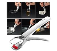 Nikou Anti Scald Bowl Clamp, 304 Stainl Steel Non-Slip Dish Lifter, Oven Gripper Clip for Hot Dishes, Kitchen Tool for Safe Handling, Ideal for Home Use
