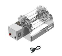 Nikou Automatic Barbecue Skewer with Rotating Function, Stainless Steel Rotisserie Spit 360° Rotating Angle Rotisserie Grill, Skewer Attachment Adjustable Stand, for Campfire, Camping and Garden