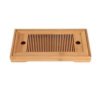 Nikou Bamboo Tea Tray Chinese Kungfu Tea Table Reservoir Type Serving Tray Box Mini Serving Table for Teahouse Home Office