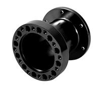 Nikou Car Wheel Spacers- 3 inch Universal Black Aluminum Spacer Steering Wheel Hub Adapter Kit