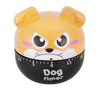 Nikou Cartoon Dog Kitchen Timer, Mechanical Kitchen Timer Cute Dog Manual Counters Cooking Timing Tool for Bake Egg Toothbrush Classroom Teacher