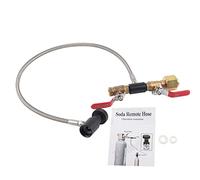 Nikou CGA-320 CO2 Cylinder Refill Adapter with Hose for Filling Soda Tank(36 inches long (with watch))