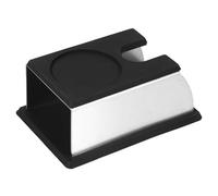 Nikou Coffee Tamper Holder Stand Rack Tool, Stainl Steel with Silicone Pad, Coffee Tamping Holder for Espro, Black Color, Compatible with Various Tamper Sizes