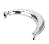 Nikou Exhaust Pipe Chrome Color Effective Exhaust Motorized Motor Bike Accessories Reduce Noise Compatible for 80cc 66cc 49cc