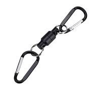 Nikou Fly Fishing Magnetic Net Release, Double Magnet Buckle for Quick and Easy Access, Securely Holds Your Fishing Net, Black