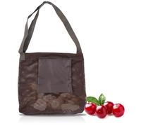 Nikou Fruit Picking Bag, Mesh Mushroom Hunting Large Capacity Foraging Bag Foldable Harvesting Collapsible Gathering for Bushcraft Garden