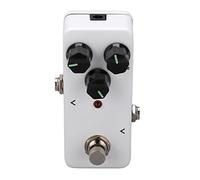 Nikou Guitar Effect Pedal Mini Single Adjustable Musical Instrument Accory, White, Compact Design for Enhanced Sound, 4.5 x 2.5 x 6.5 cm